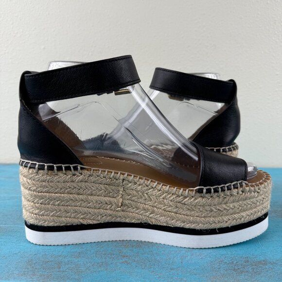 See by Chloe Glyn Espadrille Platform Sandal Women's Size 6 - Picture 7 of 11